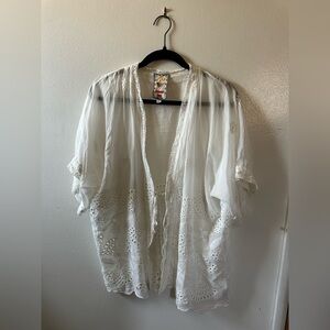 Johnny Was Embroidered Kimono